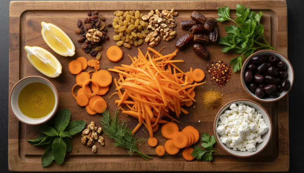 Raw Carrot Salad – Simple Healthy Mediterranean Style 1