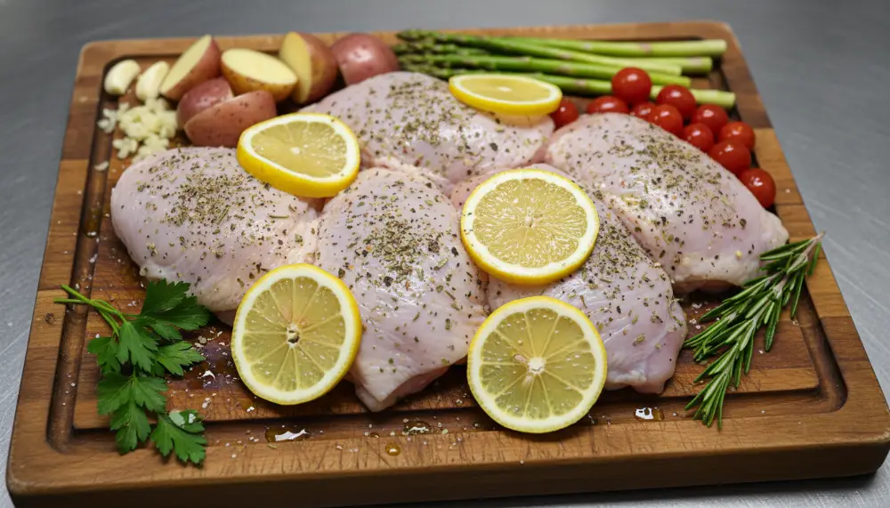 Ultimate Sheet Pan Lemon Herb Chicken Thighs: The Masterclass in One-Pan Dinners 1 Sheet Pan Lemon Herb Chicken Thighs 1