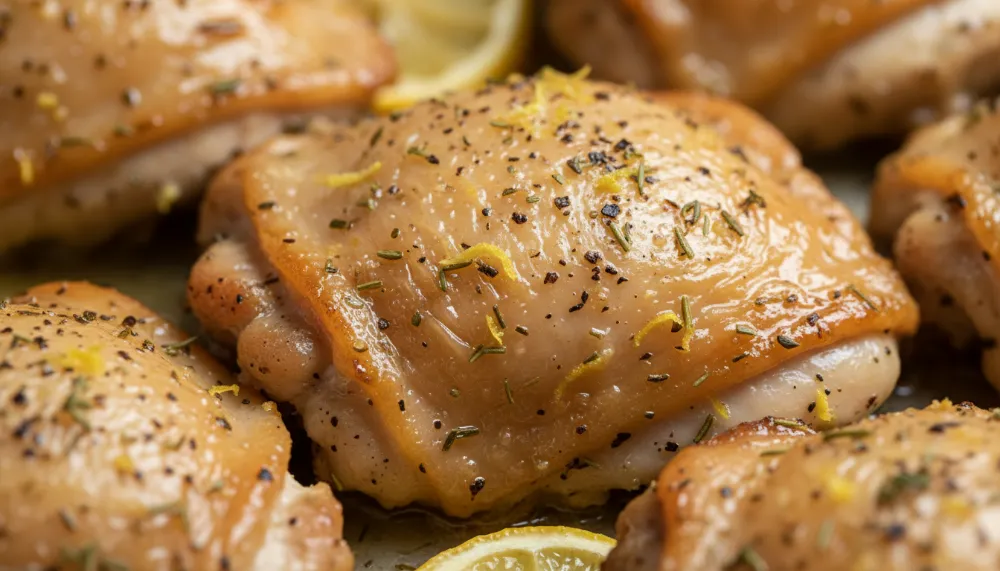 Ultimate Sheet Pan Lemon Herb Chicken Thighs: The Masterclass in One-Pan Dinners 2 Sheet Pan Lemon Herb Chicken Thighs 2