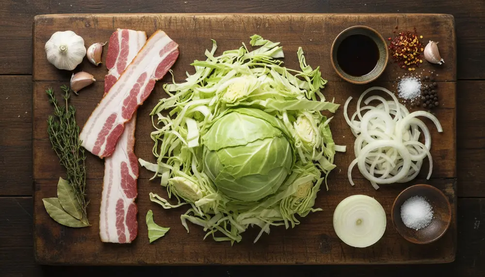 Southern Fried Cabbage – Smoky with Bacon and Onions 1