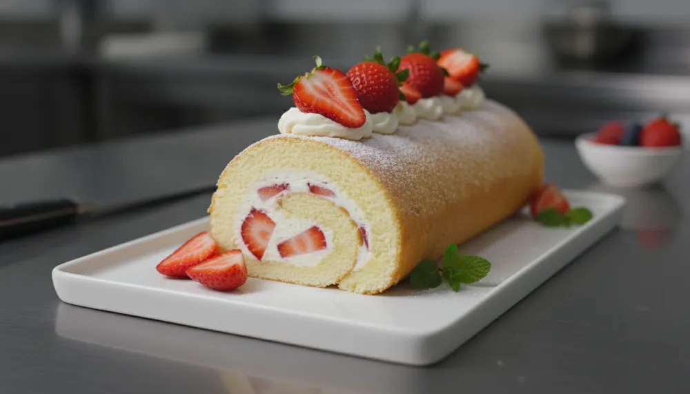 Strawberry Shortcake Roll Cake 0