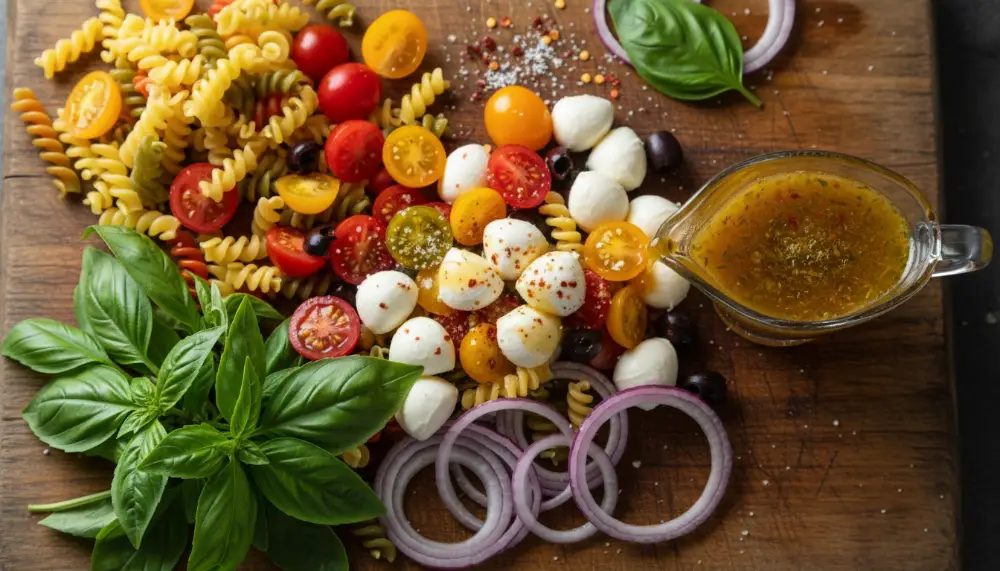 Summer Pasta Salad with Italian Dressing 1