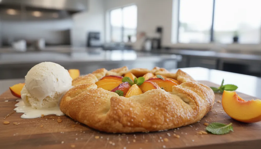 Summer Peach Galette Easy Rustic Tart 0