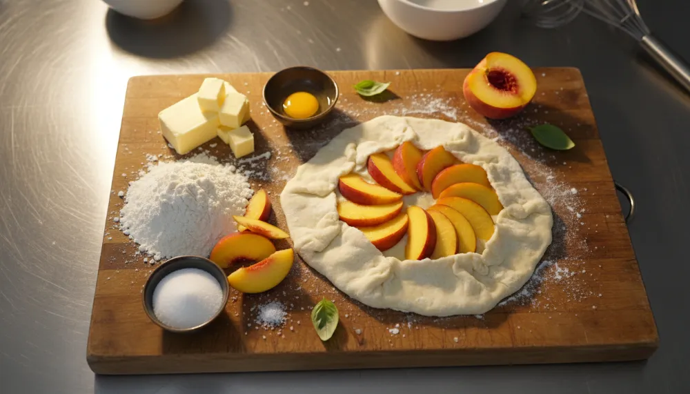 Summer Peach Galette Easy Rustic Tart 1