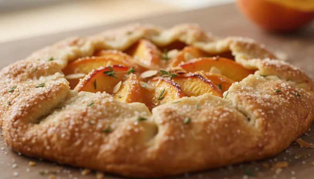 Summer Peach Galette Easy Rustic Tart 2