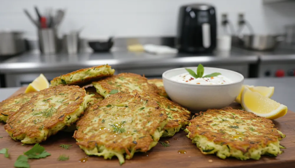 Home 4 Air Fryer Zucchini Fritters – Summer Healthy Snack 0