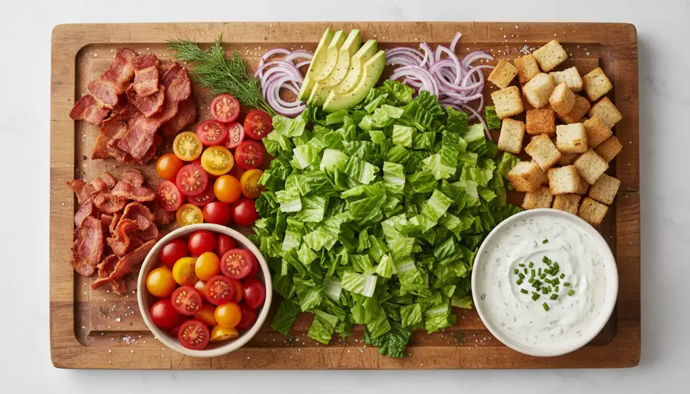 BLT Chopped Salad with Ranch Dressing 1