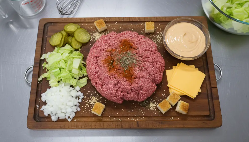 Big Mac Casserole with Special Sauce – Ground Beef Bake 1