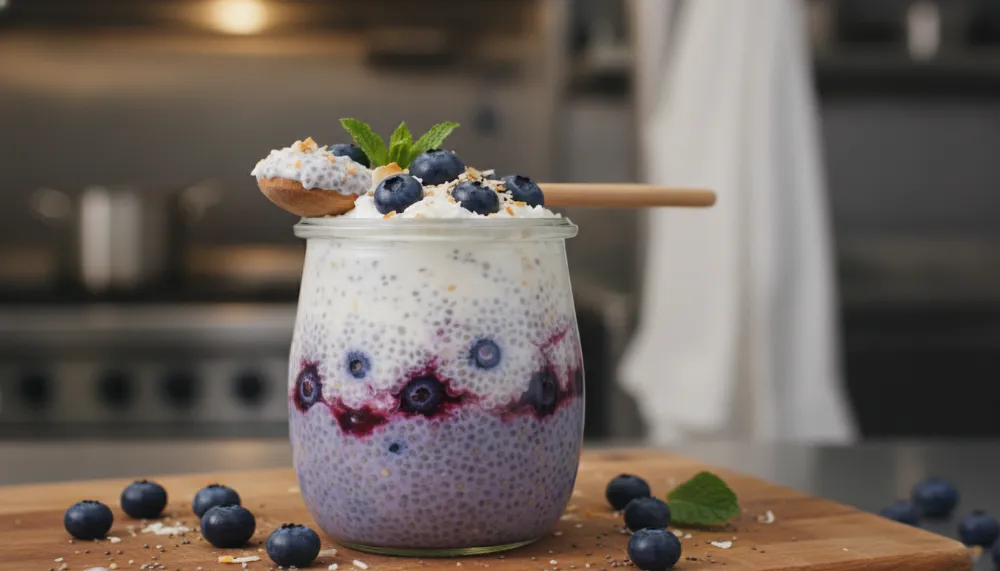 Home 1 Blueberry Coconut Chia Pudding – Whole30 Breakfast 0