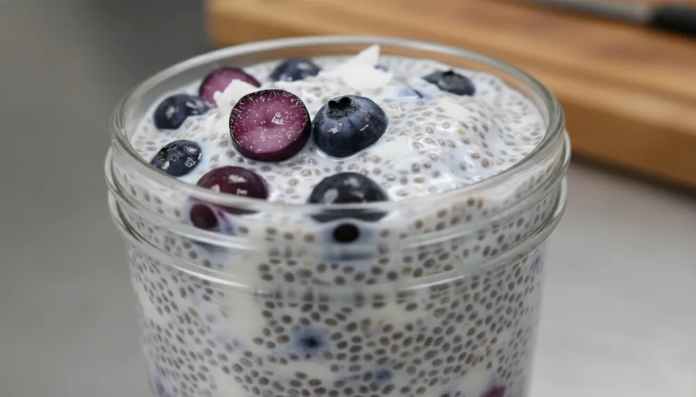 Blueberry Coconut Chia Pudding – Whole30 Breakfast 2