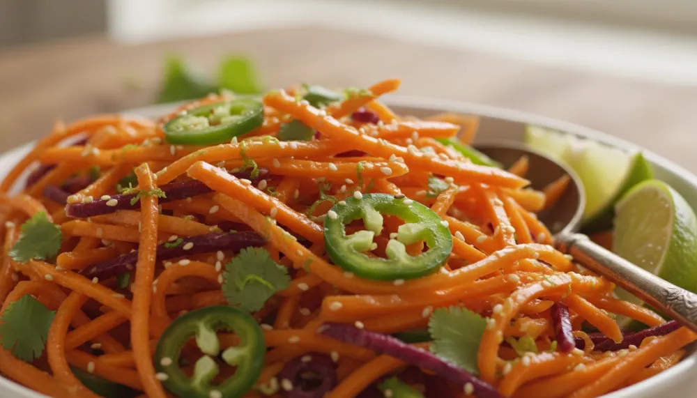 Carrot Slaw with Honey Lime and Jalapeno 2