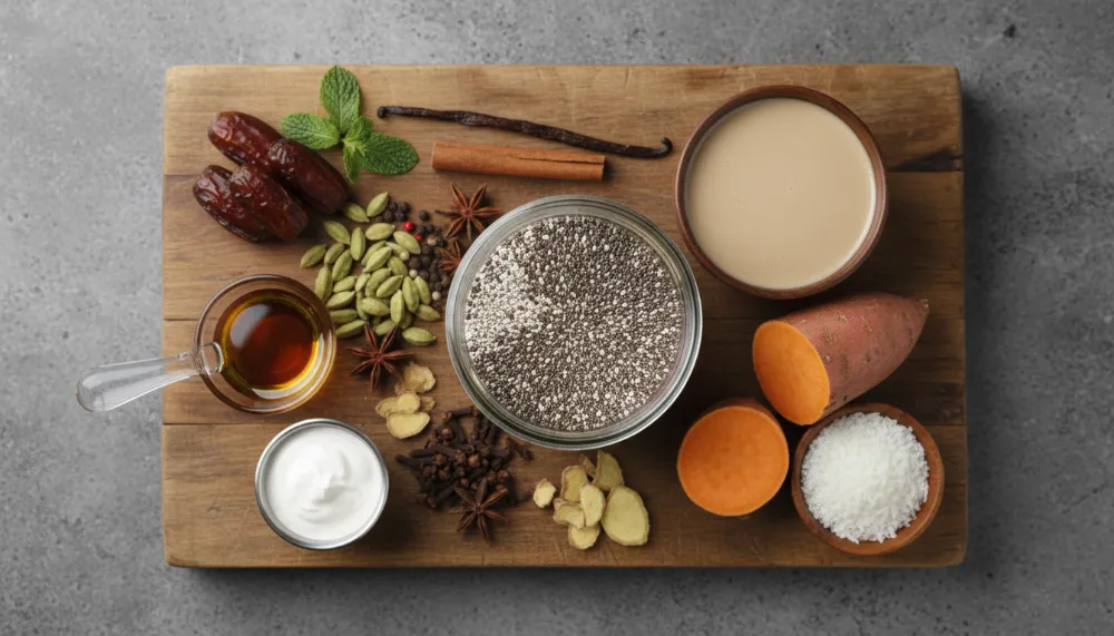 Chai Latte Chia Pudding – Vegan Paleo Breakfast 1