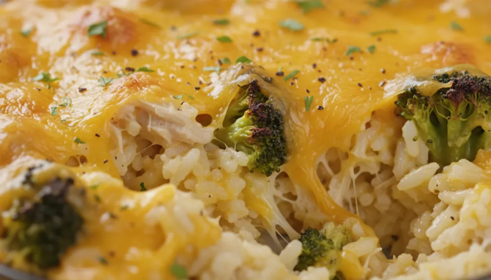 Cheesy Chicken Broccoli Rice Casserole 2