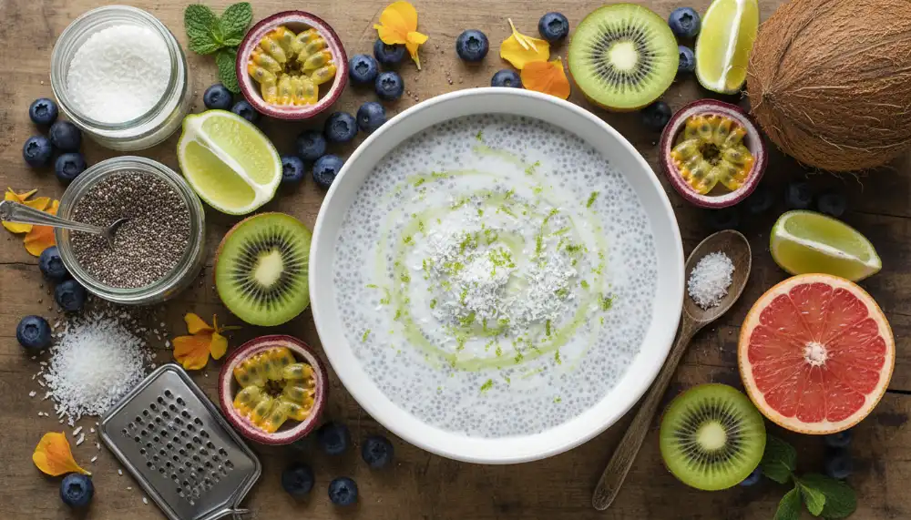 Coconut Lime Chia Pudding – Tropical Breakfast Bowl 1