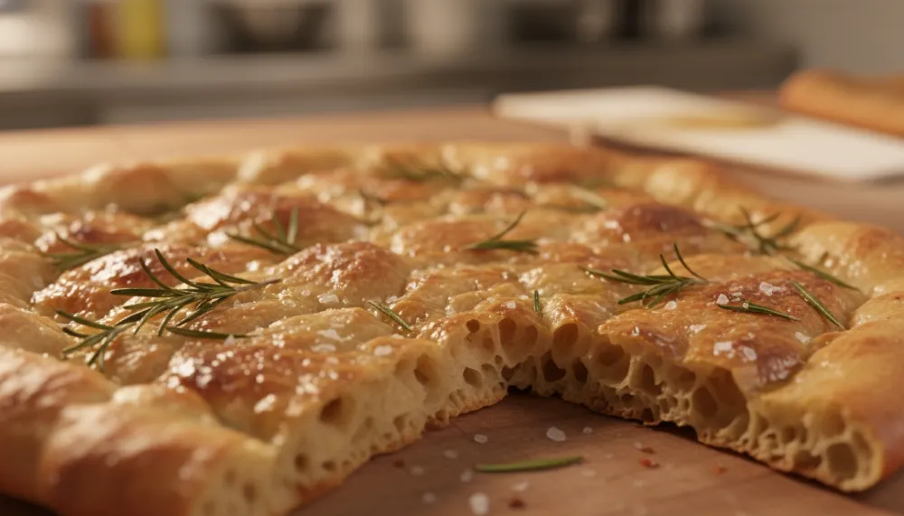 Crispy Sourdough Discard Flatbread with Rosemary 2