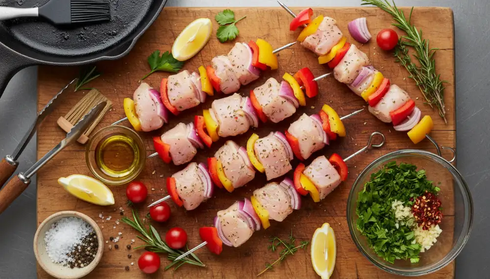 Grilled Chicken Kabobs with Chimichurri – Summer BBQ 1