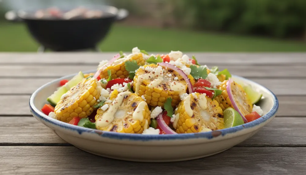 Home 6 Grilled Corn Salad with Cotija and Lime – BBQ Side 0