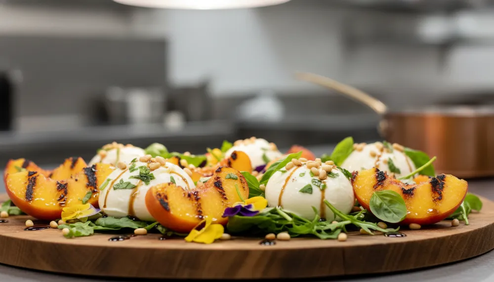 Grilled Peach and Burrata Salad – Summer Entertaining 0