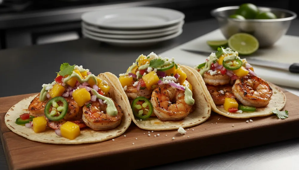 Home 4 Grilled Shrimp Tacos with Mango Jalapeno Salsa 0