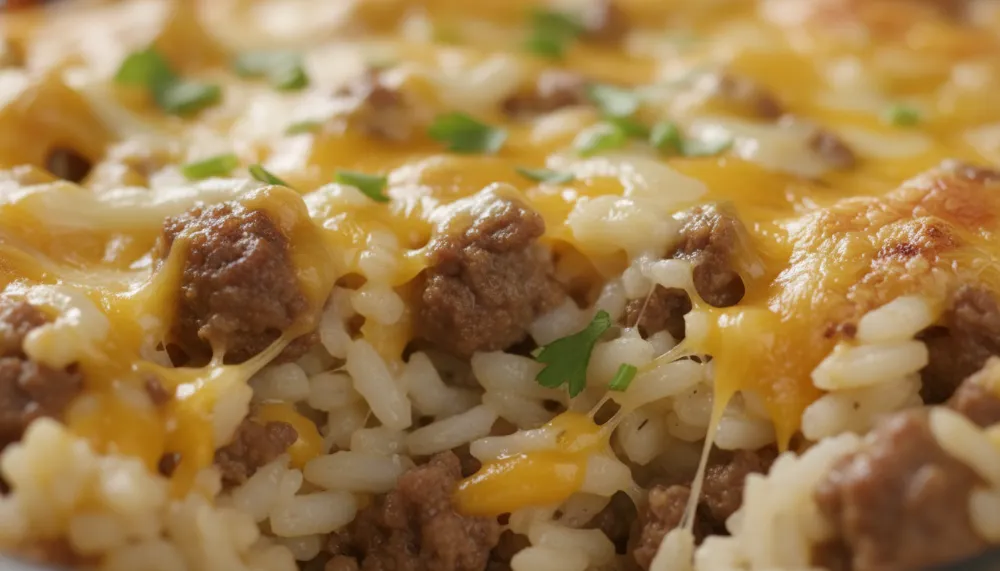 Ground Beef and Cheesy Rice Casserole – Budget Dinner 3 Ground Beef and Cheesy Rice Casserole – Budget Dinner 2