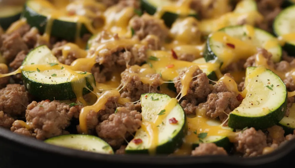 Ground Beef and Zucchini Skillet – Easy Low Carb 2