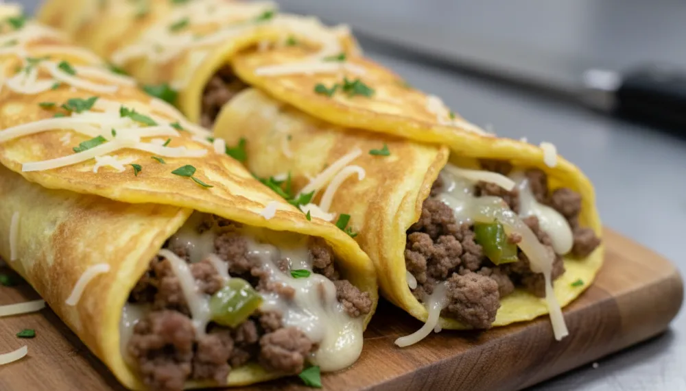 Keto Philly Cheesesteak Roll Ups – Low Carb Ground Beef 2