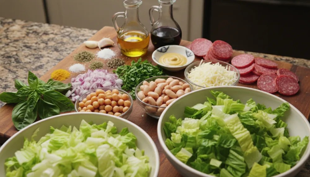 La Scala Copycat Chopped Salad with Salami and Beans 1