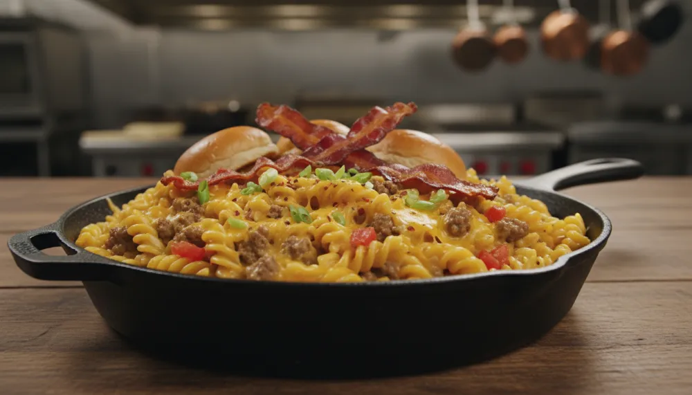 Home 3 Loaded Bacon Cheeseburger Pasta – One Pot Comfort Food 0