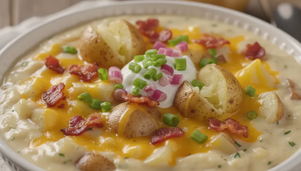 Loaded Potato Soup Thick Creamy and Topped With Everything You Love About Baked Potatoes 2