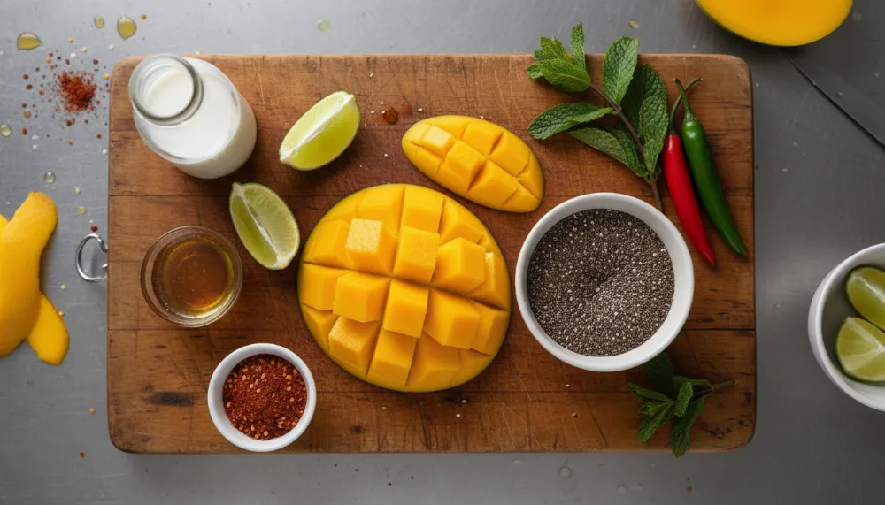 Mango Chia Pudding with Tajín – Mexican-Inspired Summer 2 Mango Chia Pudding with Tajin – Mexican Inspired Summer 1