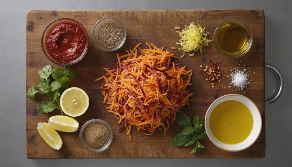 Moroccan Spiced Carrot Salad with Harissa and Cumin 1