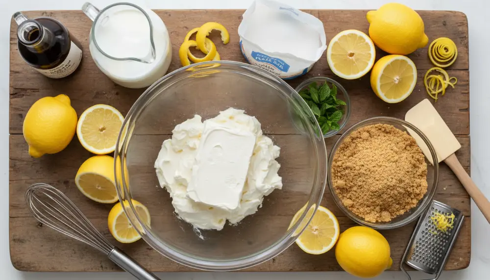 No Bake Lemon Icebox Cheesecake – Summer Dessert 1