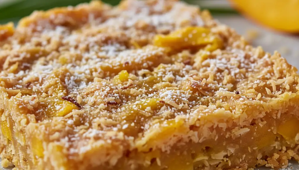 No-Bake Mango Coconut Bars – Tropical Summer Treat 3 No Bake Mango Coconut Bars – Tropical Summer Treat 2