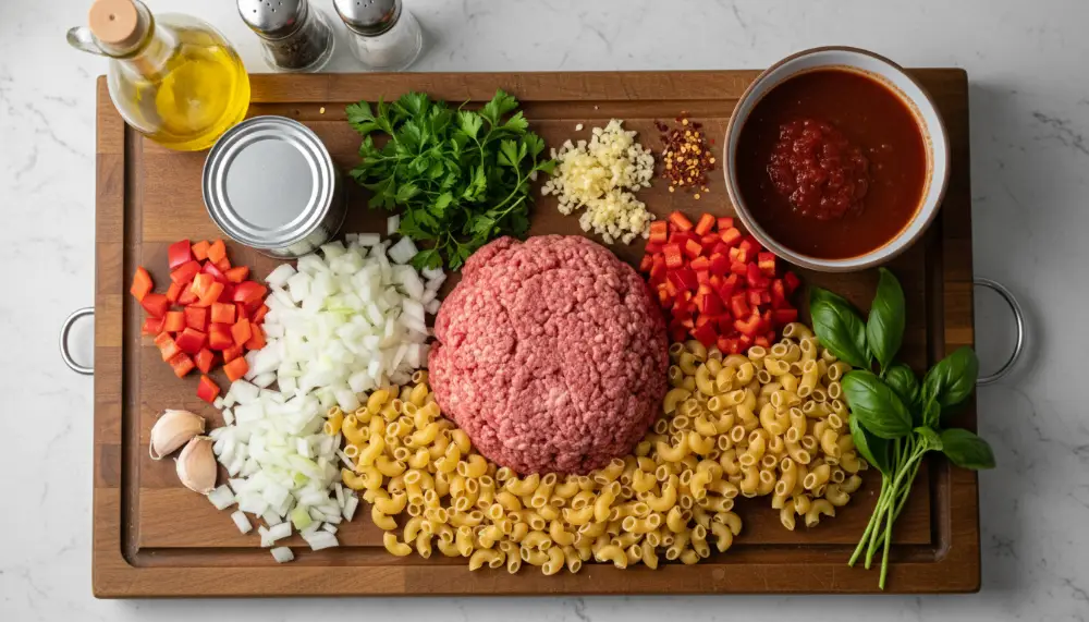 One Pot Ground Beef Beefaroni – High Protein Pasta Dinner 1
