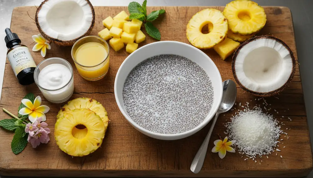 Piña Colada Chia Pudding – Tropical Summer Breakfast 2 Pina Colada Chia Pudding – Tropical Summer Breakfast 1