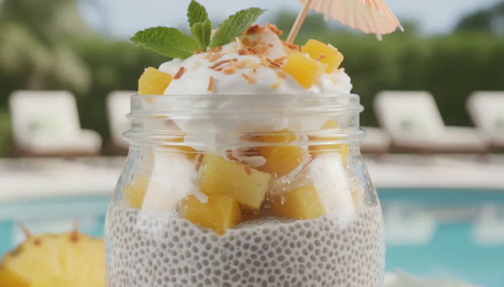 Piña Colada Chia Pudding – Tropical Summer Breakfast 3 Pina Colada Chia Pudding – Tropical Summer Breakfast 2