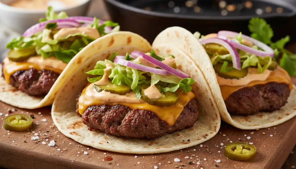 Smash Burger Tacos – Viral Recipe 2
