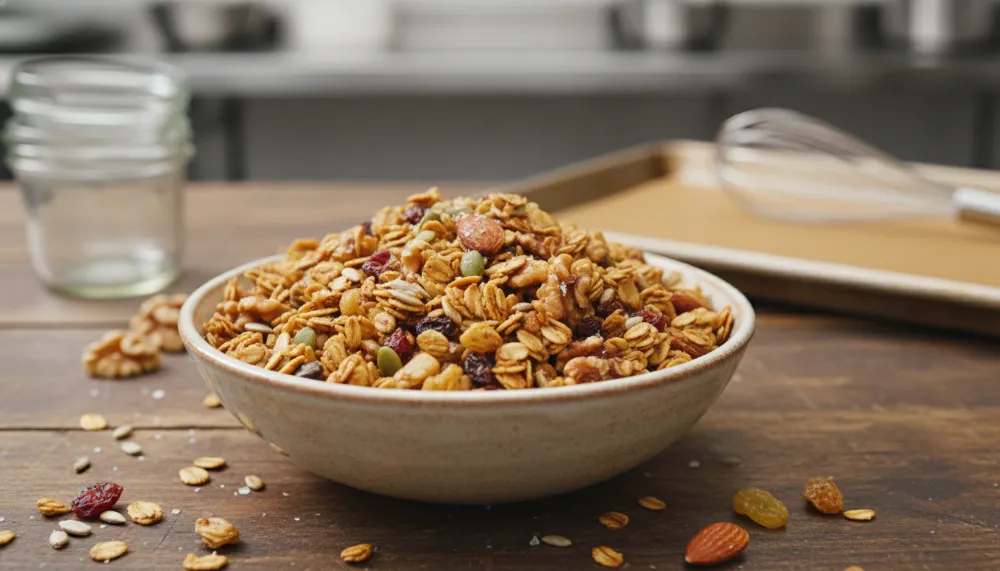 Home 4 Sourdough Discard Granola – Crunchy Healthy Breakfast 0