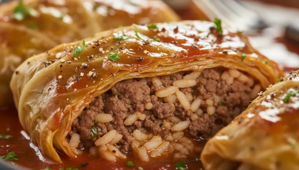 Southern Cabbage Rolls with Beef and Rice 2