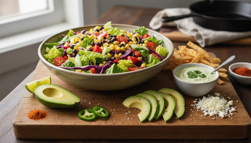 Southwest Chopped Salad with Avocado Ranch 1