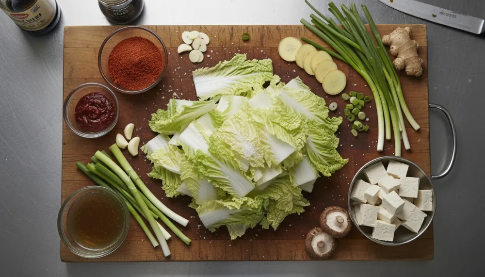 Spicy Korean Braised Cabbage Baechu Jorim 1
