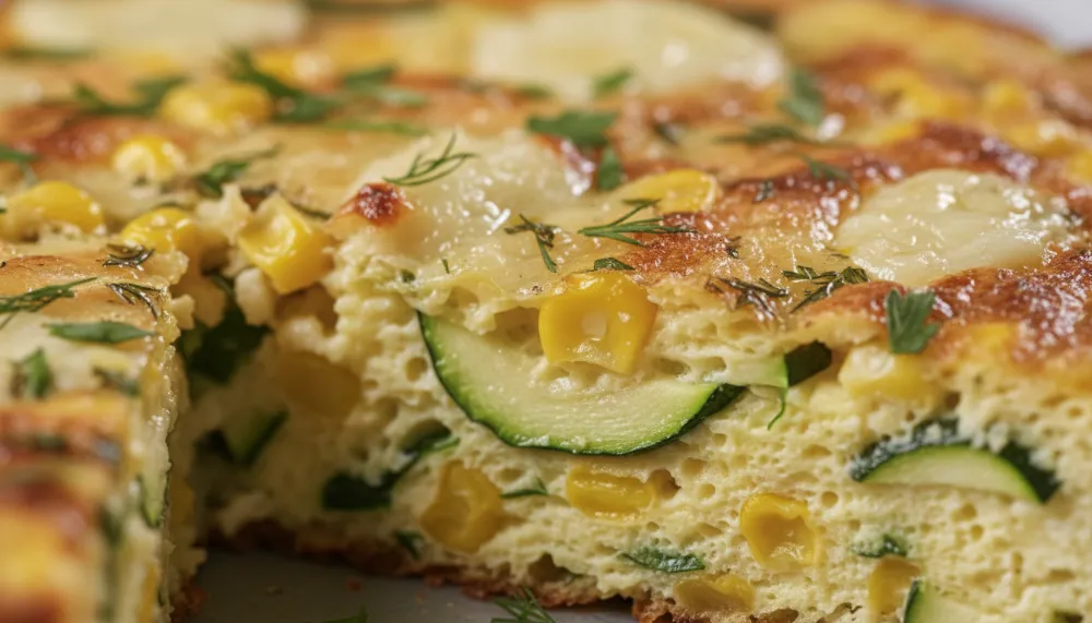 Summer Corn and Zucchini Frittata – Easy Brunch 2