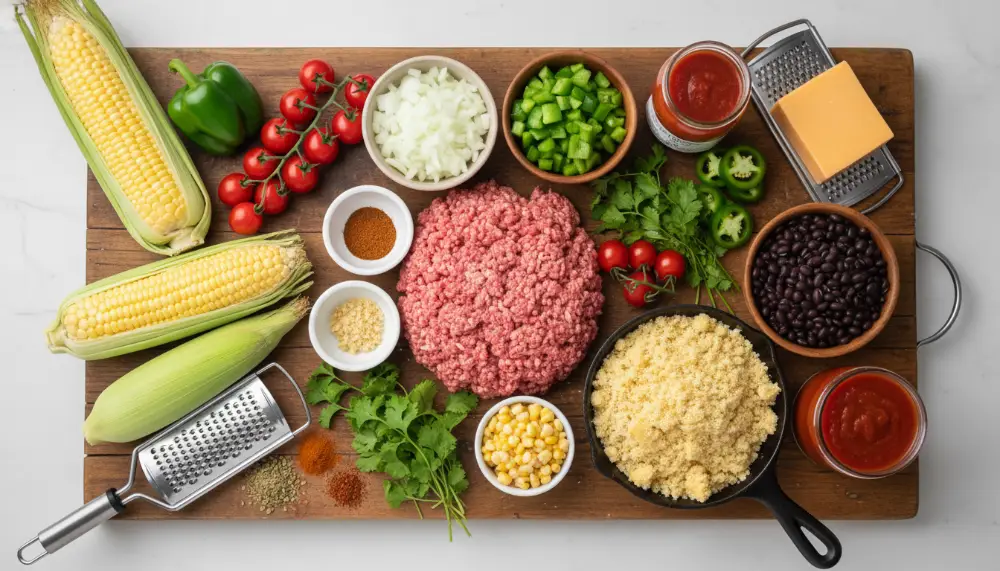 Texas Tamale Pie – Tex-Mex Ground Beef Casserole 2 Texas Tamale Pie – Tex Mex Ground Beef Casserole 1