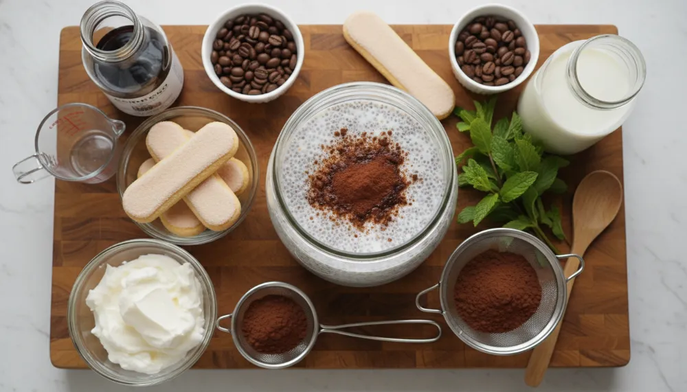 Tiramisu Chia Pudding – Viral Gluten Free High Protein 1