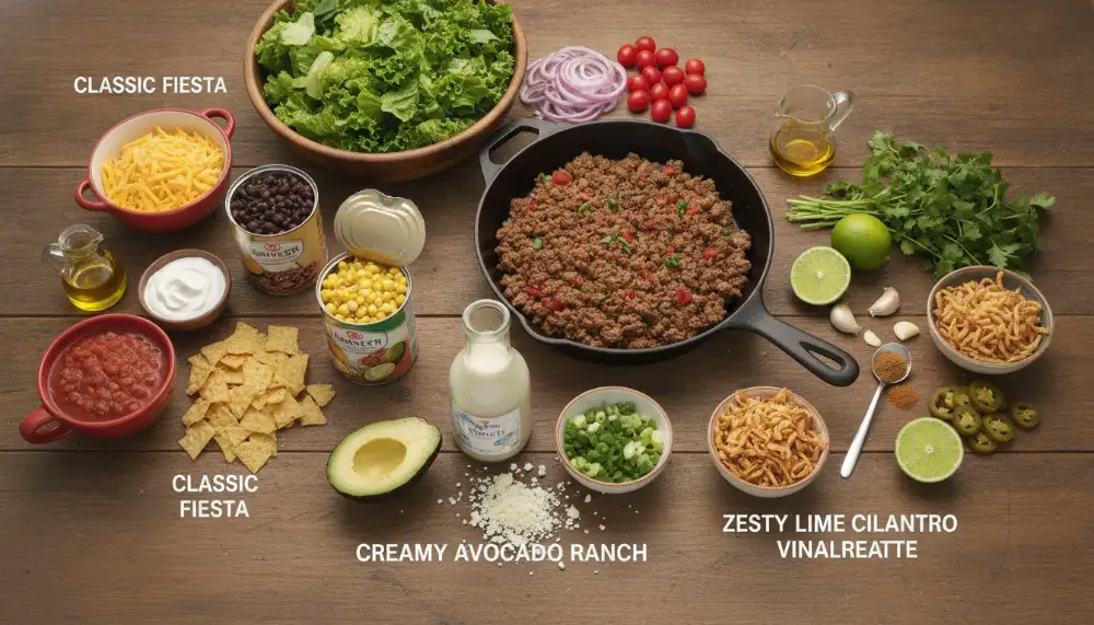 3 Ways Ground Beef Taco Salad Recipe: The Ultimate Guide to Tex-Mex Perfection 2 3 Ways Ground Beef Taco Salad Recipe 1