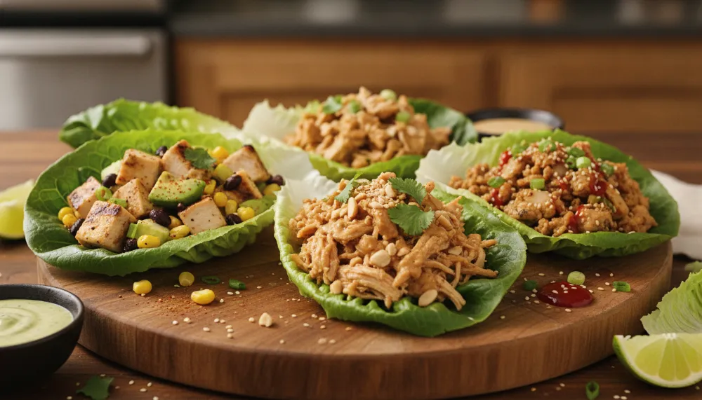 Home 4 3 Ways High Protein Chicken Lettuce Cups 0