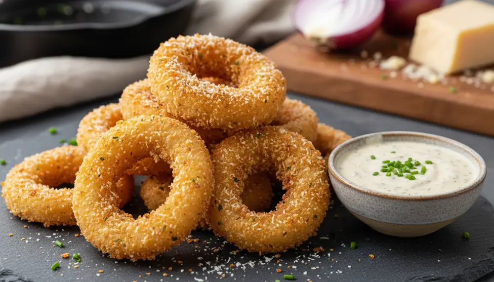 Home 6 Air Fryer Parmesan Onion Rings Recipe 0