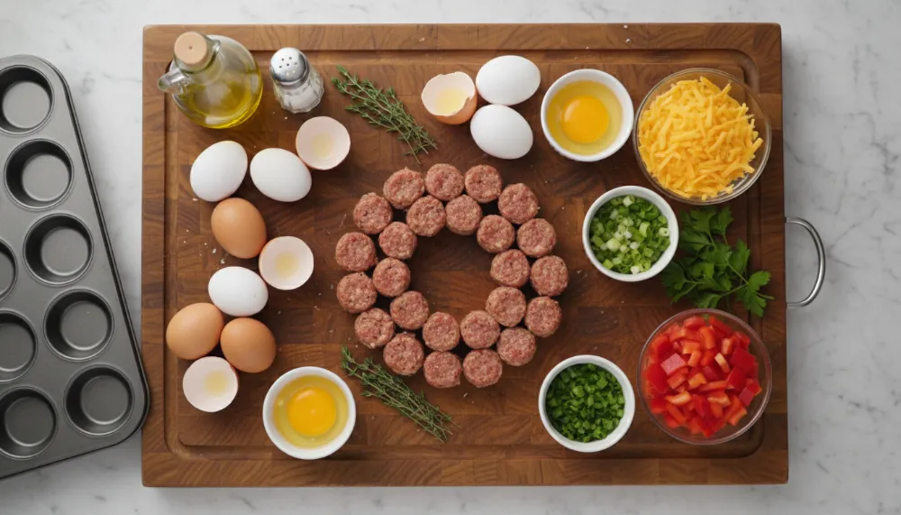 Air Fryer Sausage Breakfast Cups Recipe 1