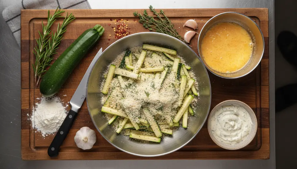 Best Air Fryer Zucchini Fries Recipe: Crispy, Golden & Healthy 2 Best Air Fryer Zucchini Fries Recipe 1