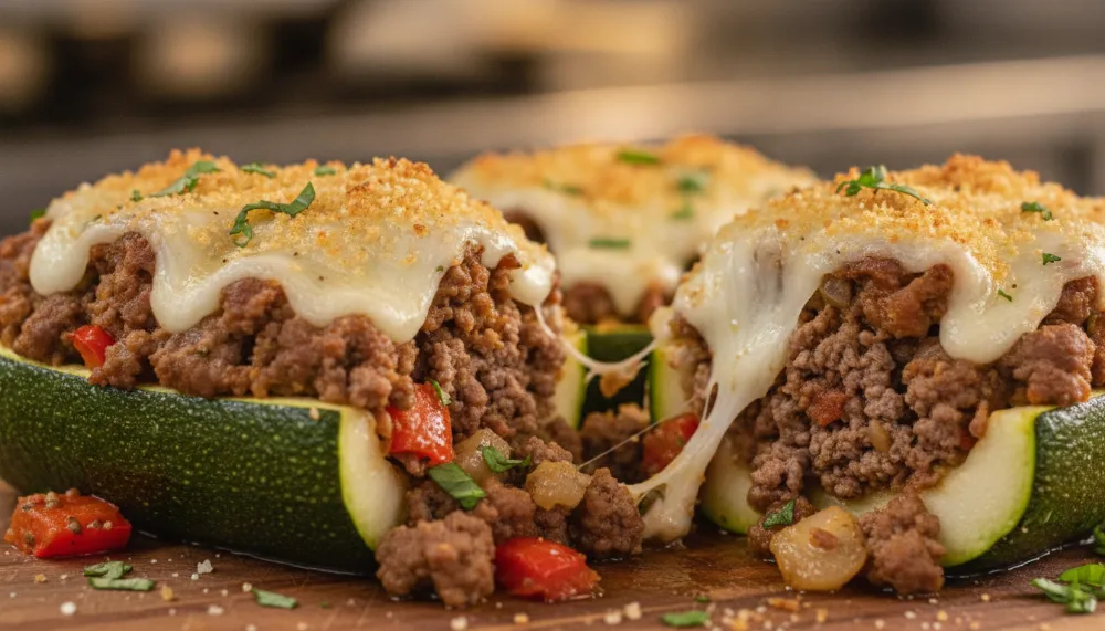 Best Ground Beef Zucchini Boats Recipe 2